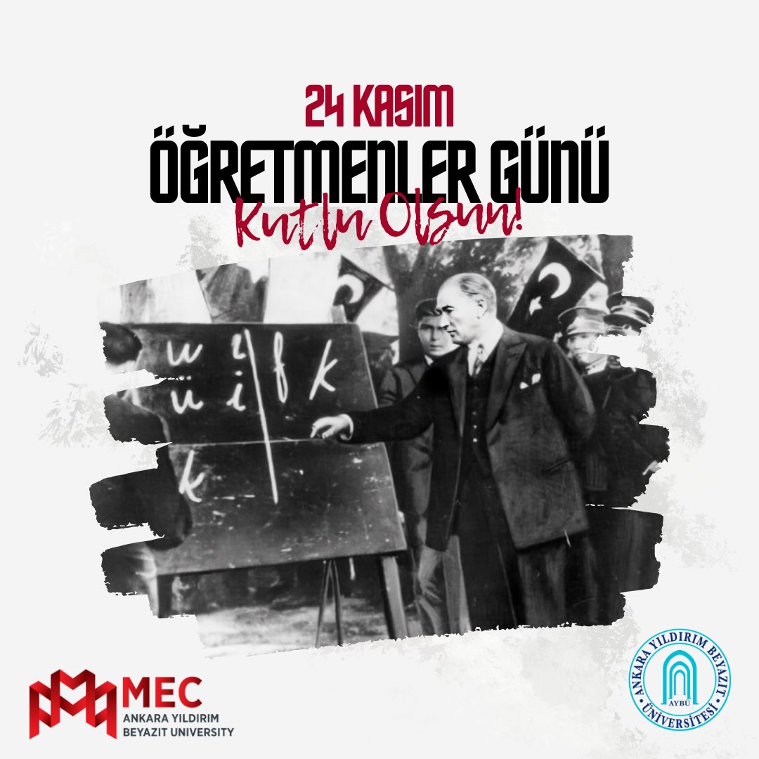 Başta Başöğretmen Gazi Mustafa Kemal ATATÜRK olmak üzere tüm öğretmenlerin 24 Kasım Öğretmenler Günü kutlu olsun! 

Mec ailesi olarak dünyadaki tüm öğretmenlerin eğitim için verdikleri emeği saygıyla karşılıyor ve öğretmenler gününü kutluyoruz. 💐

#üniversitemaybü #ybumec #aybü