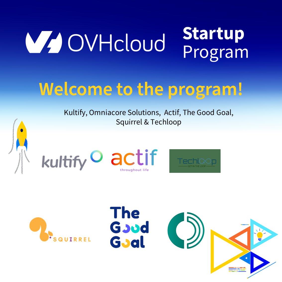 ClarkeJonathan9's tweet image. 🙈Thrilled to announce the addition of six new #startups to our @OVHcloudStartup Program!

#TheGoodGoal, @DifiNative , #Techloop, #Actif, #Kultify and #OmniacoreSolution

💪Can&apos;t wait to see what the future holds for these driven entrepreneurs.

Join us: ovh.to/fRZNp4H