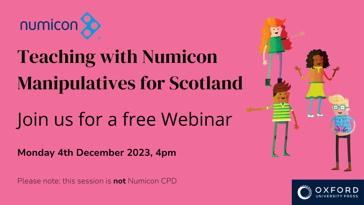 🏴󠁧󠁢󠁳󠁣󠁴󠁿#ScottishSchools! What is that plastic in the cupboard? Join us for an online overview of Numicon and its manipulatives. Numicon uses the CPA approach to make maths real for learners. #STEM  Sign up here: oxford.ly/numicon_webina…