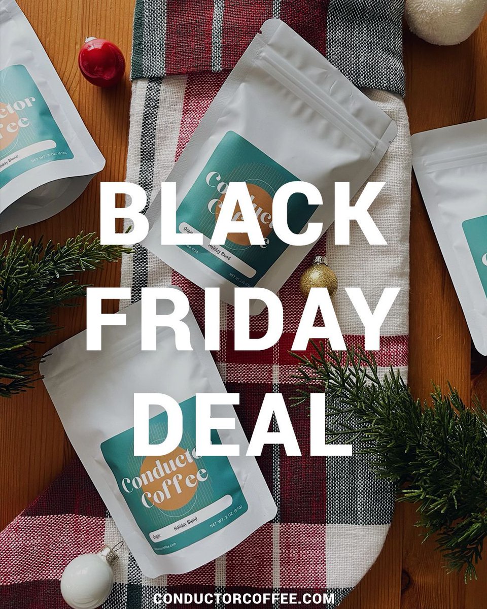 ConductorCoffee's tweet photo. Hurry and take advantage of our Black Friday coupon for 20% off of your entire order in our online store: https://t.co/uKw7ld6Y3X. Whether it's to stock up your home brewing or to give a unique gift to a friend, simply, use the promo code "TURKEY23" during checkout! 🦃🦃🦃 https://t.co/AkVC1rDgO0