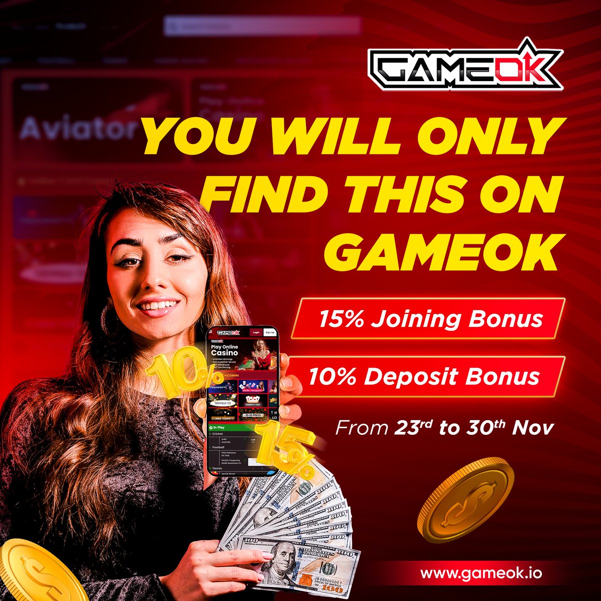 Don't miss this limited time Offer!

🎮 Play Online Now! (Link in Bio)

🎁 Sign Up Bonus
💰 Deposit Bonus
🌟 Unlimited Winnings
🌐 Premium Websites
🔴 Live Gaming
💸 24/7 Withdrawals
📢 24/7 Live Gaming
👩‍💼 Live Dealers
🪙 BFIC Accepted Here!

#GameOK #BLoveGames #BFIC #GameFi…