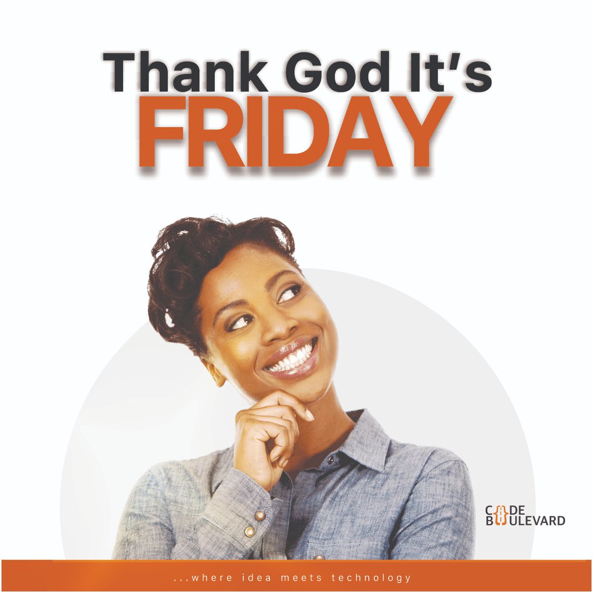 CodeboulevardNG's tweet photo. Hello Friday! Let the weekend begin.

#tgif #weekendvibes #friday #tgif #tech #itsolutions #nigeria #business #lagos #technology #trade #naija #africa #carmpus #codeboulevard #abuja #entrepreneur #party #african #startup #partylife #innovation #repost #design #pr #startups https://t.co/q9jo8AaSen