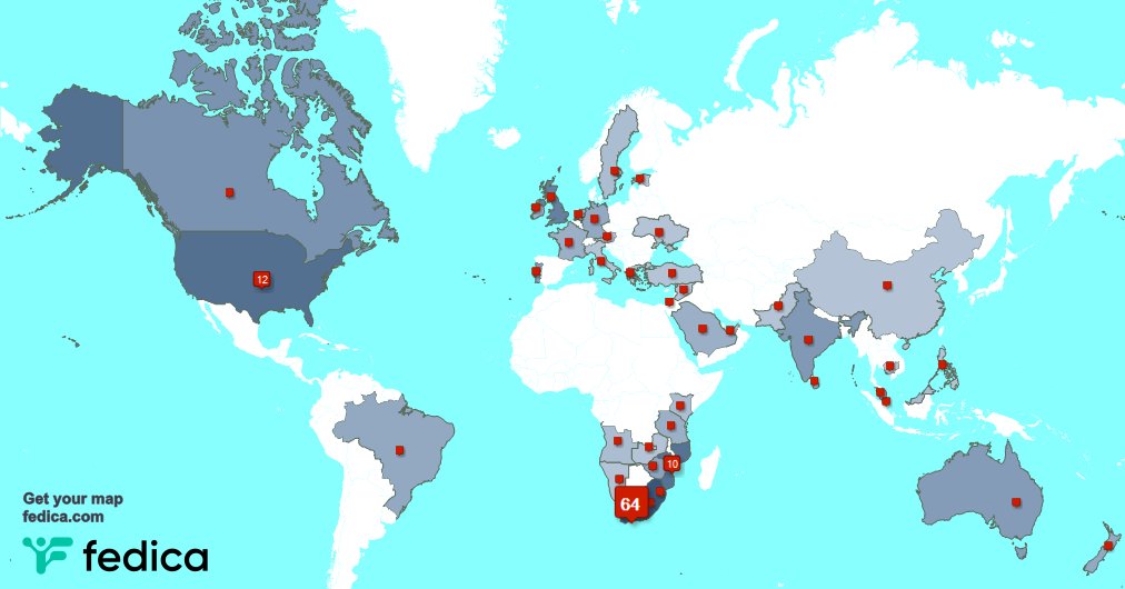 I have 2 new followers from USA last week. See fedica.com/!Ntingasuzi