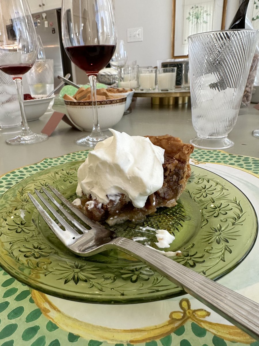 Honored dad who passed in March with my first Pecan Pie. It’s what he always made.