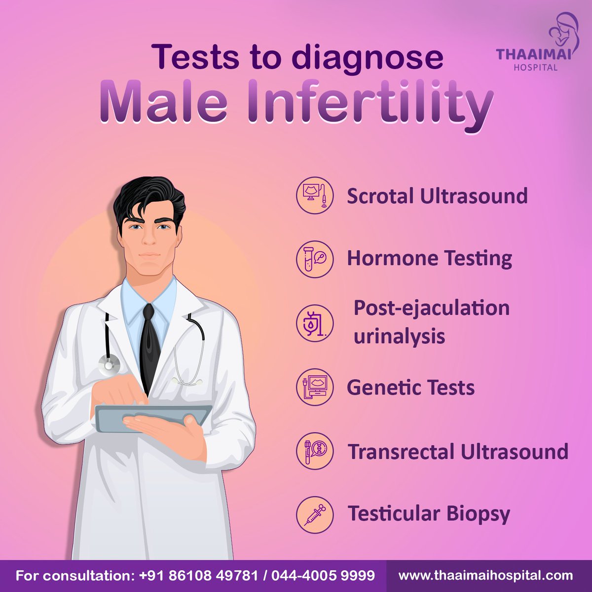 Understanding Male Infertility with a Closer Look at the Diverse Tests That Illuminate the Path to Fertility. 🕵️‍♂️🧪
Make an appointment for a consultation
Click on the link in the BIO
.
#FertilitySuccess #malefertility #nutrition #diet #healthy #reproductivewellness #NewLife