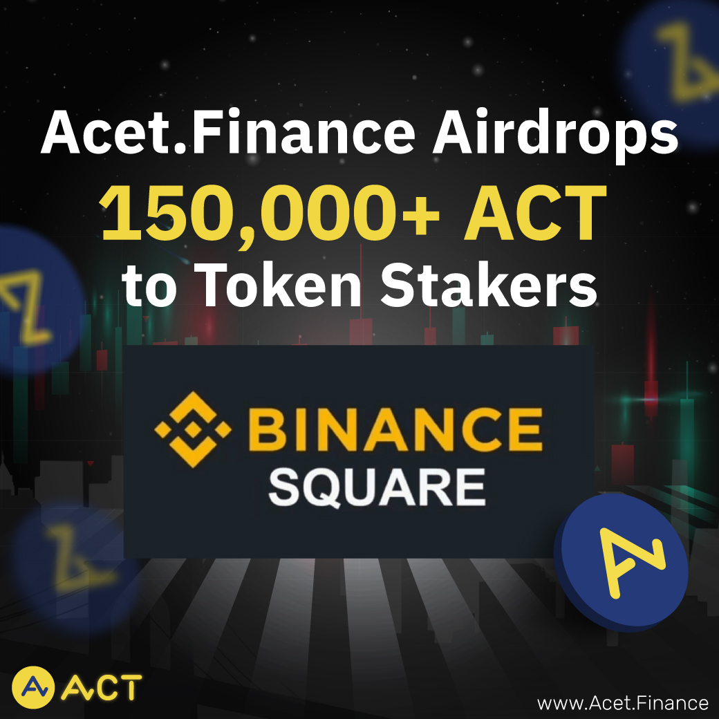 🎁 Acet.Finance announces an airdrop 
of 150,000 ACT for stakers!

👀 Just stake $500 of ACT to qualify for the airdrop.

⏳ The airdrop starts today!

📌 For more info, visit binance.com/en/feed/post/4… 
and acet.finance

#ACT #Acet #DeFansFi #DeFi #Airdrops