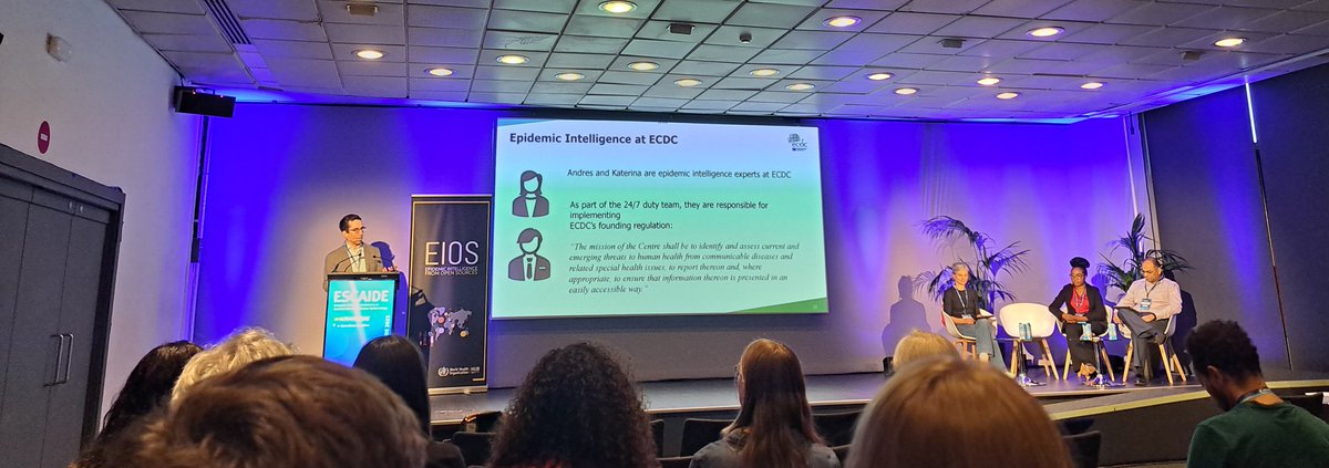 RobertoCroci6's tweet image. #ESCAIDE2023: back to old times with @gfspiteri nicely showing how EI officers at @ECDC_EU daily detect health threats, and how #EIOS helped automate tasks and improve efficiency