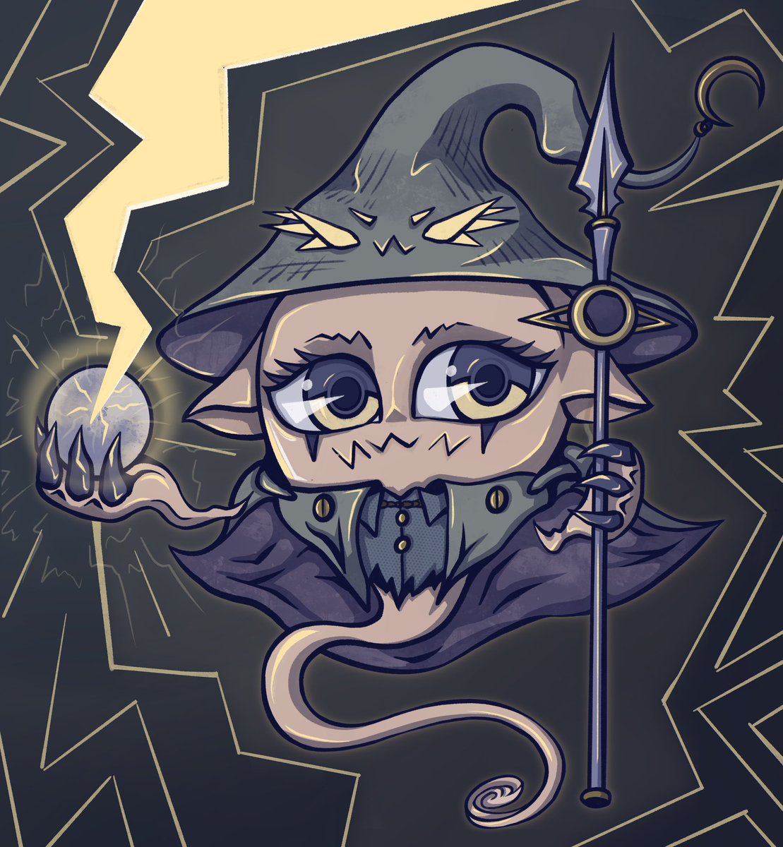 exsinere's tweet photo. I really love those silly pointy mage hats.
#art #illusrtationart #Procreate #絵 https://t.co/xx1CY49OT3