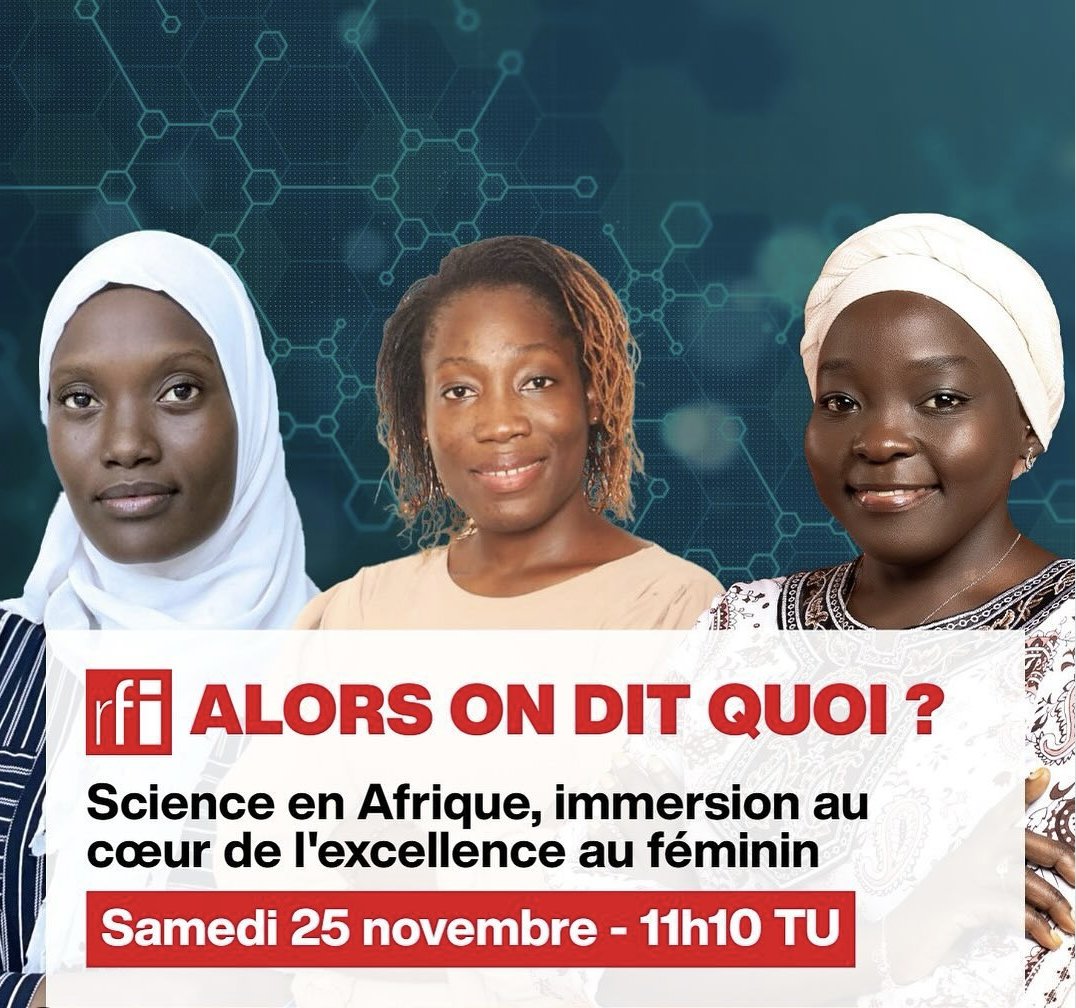 6C Conseil (@6c_conseil) on Twitter photo 6-c.fr ravie d'accompagner la <a href="/FondationLOreal/">Fondation L'Oréal</a>
Retrouvez ce samedi <a href="/NDIAYEDIARA/">DIARA NDIAYE</a> à 11h10 TU sur <a href="/RFI/">RFI</a> dans l'émission « Alors, on dit quoi ? » pour découvrir les histoires fascinantes de femmes brillantes qui repoussent les frontières de la connaissance. 6-c.fr ravie d'accompagner la <a href="/FondationLOreal/">Fondation L'Oréal</a>
Retrouvez ce samedi <a href="/NDIAYEDIARA/">DIARA NDIAYE</a> à 11h10 TU sur <a href="/RFI/">RFI</a> dans l'émission « Alors, on dit quoi ? » pour découvrir les histoires fascinantes de femmes brillantes qui repoussent les frontières de la connaissance.