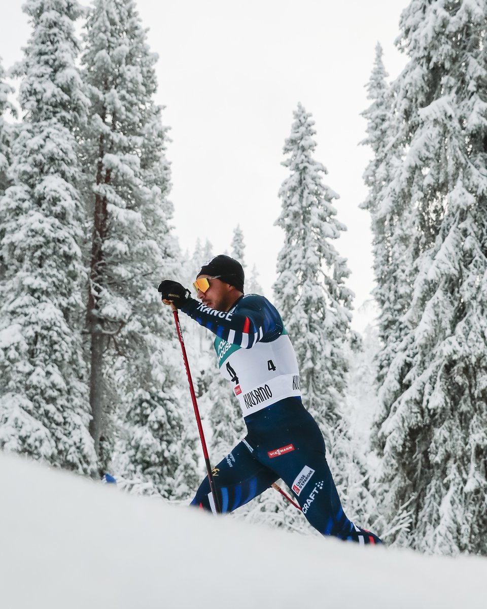 FedFranceSki's tweet photo. Quel début de saison ! ❄
Richard Jouve termine 2e du Sprint classique de Ruka 🇫🇮 
Magnifique gestion de course pour notre tricolore 😍

📸 Nordic Focus https://t.co/5fOm5ubppu