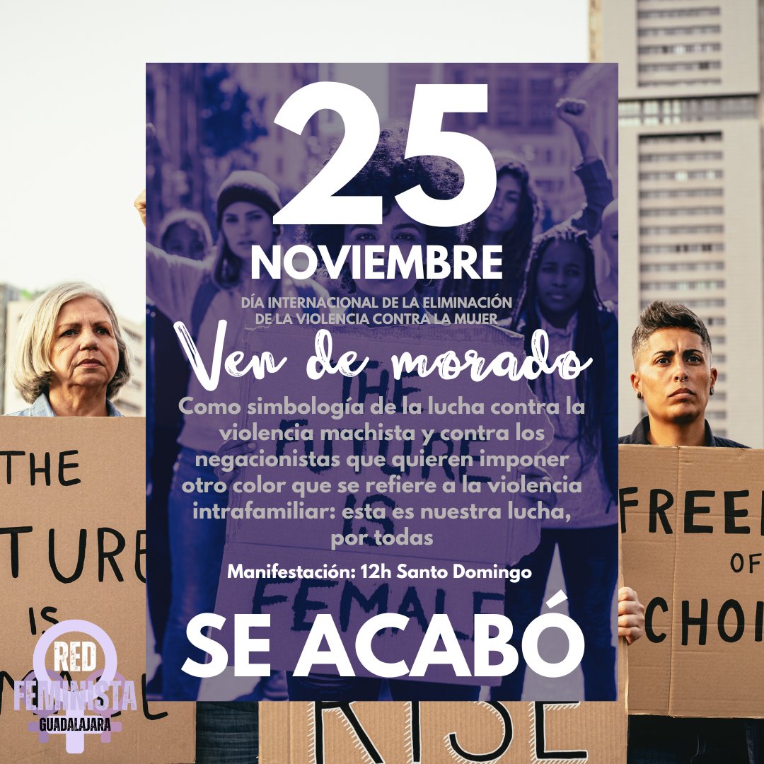 ¡Ven de morado! Reivindicamos la lucha contra la violencia machista con todo su sentido: basta ya de mensajes que quieren deslegitimarla o invisibilizarla. 

#TodasAUna #SeAcabó