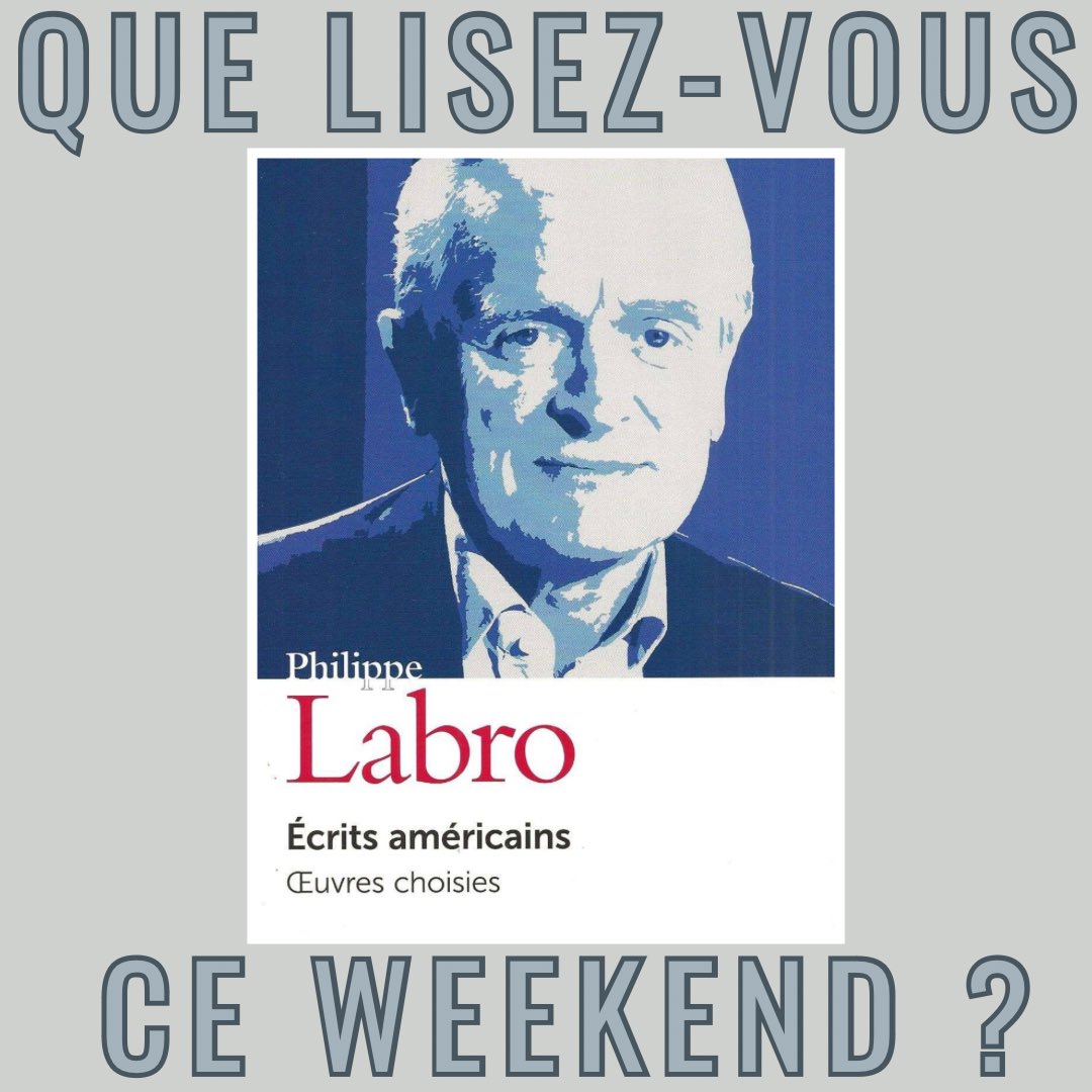 Ce weekend, l'équipe French Press lit Écrits Américains de Philippe Labro, paru la semaine dernière dans la collection Quarto de <a href="/Gallimard/">Gallimard</a>.

Toute l'équipe French Press vous recommande chaleureusement ce roman ! Et vous, que lisez-vous ce weekend ?