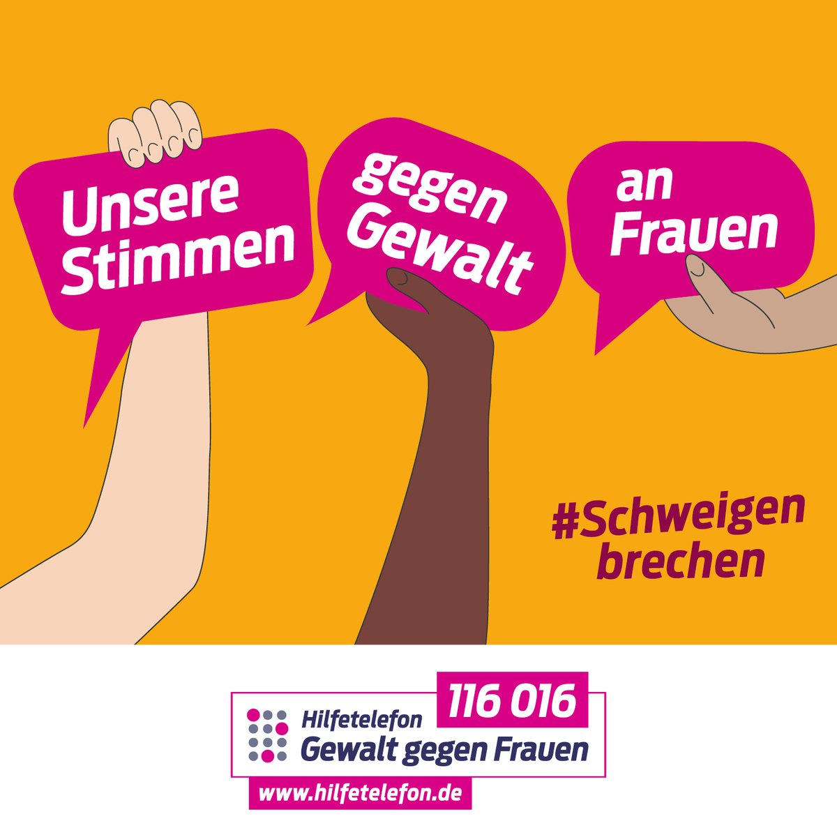 Sind Sie oder Ihre Kinder von #Gewalt betroffen? Kennen Sie jemanden, der Hilfe braucht, aus einer gewaltvollen Beziehung herauszukommen? Melden Sie sich! Beim Frauenhaus #BrandenburganderHavel (24h-Notruf: 03381 / 301327) oder beim #Hilfetelefon 116 016. #Schweigenbrechen
