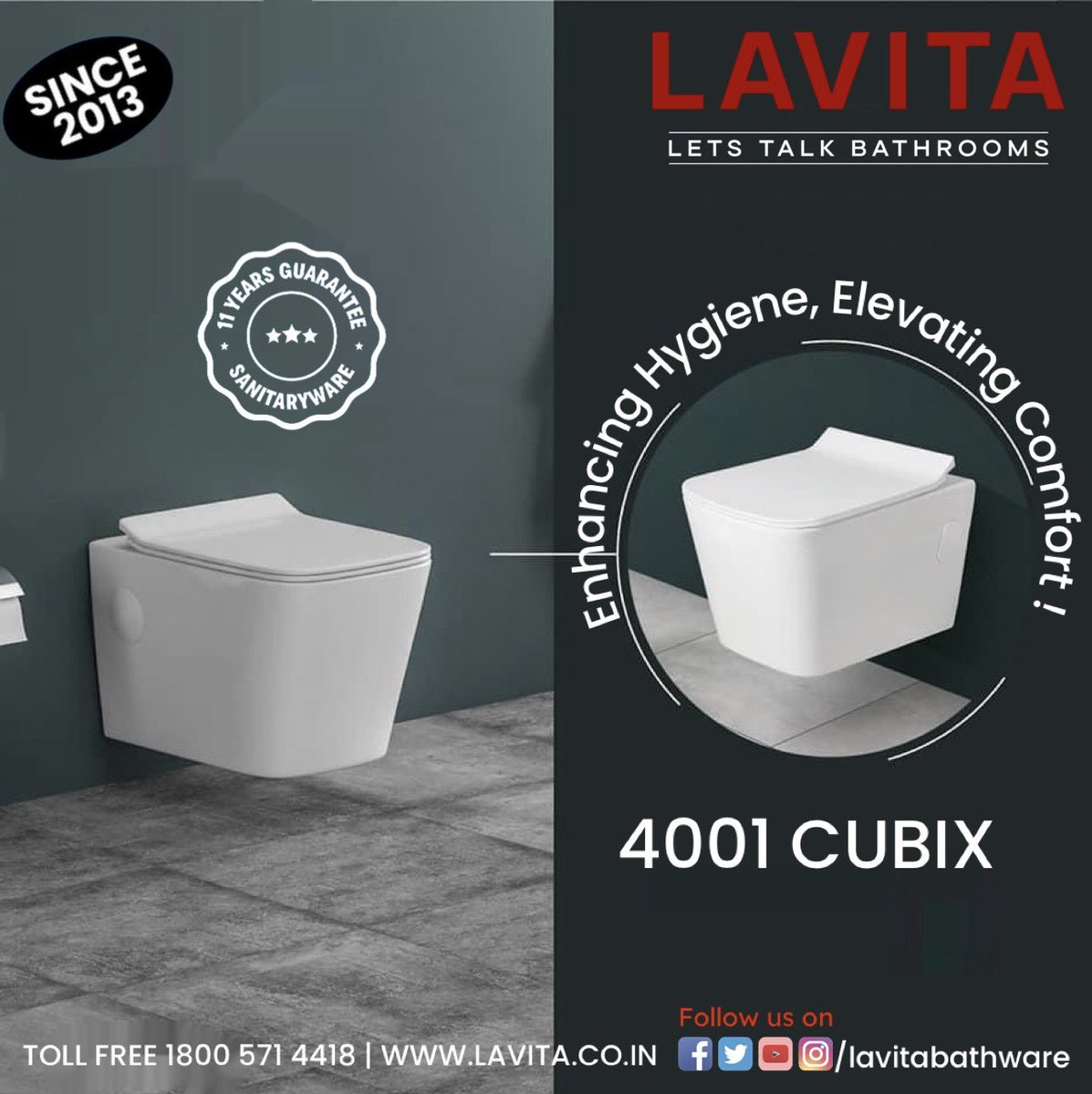 #lavitabathware #lavita #11yearsguarantee #premiumquality #wallhungcloset #wallhungtoilet #bathroomdesign