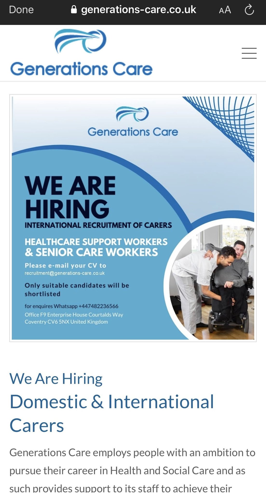 🇸🇪NEXTSTEPWITHCHERRY🇵🇹 on X: &ldquo;Healthcare Support Workers, this 