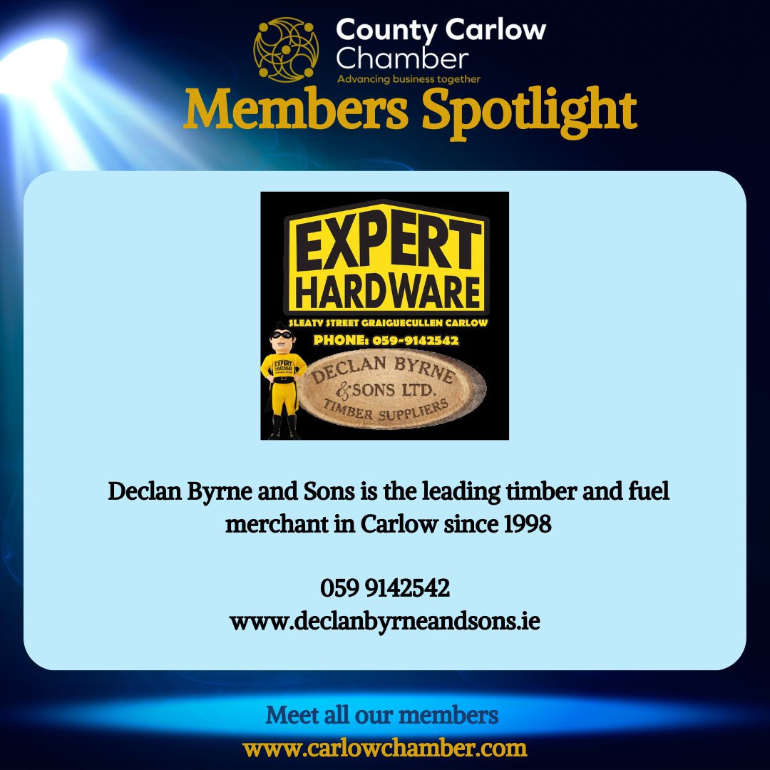 Featuring Chamber member Declan Byrne & Sons Ltd, for your expert hardwear needs. declanbyrneandsons.ie