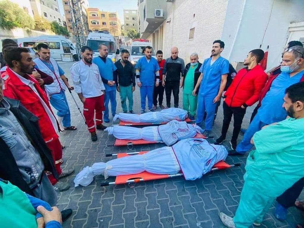 The Israeli army killed a Palestinian medical doctor for refusing to abandon his patients Dr Mahmoud Abunejeila, 38 years old, was killed with other two medical colleagues while at the Al Awda hospital in northern Gaza saving lives. He was working for and with Doctors Without…