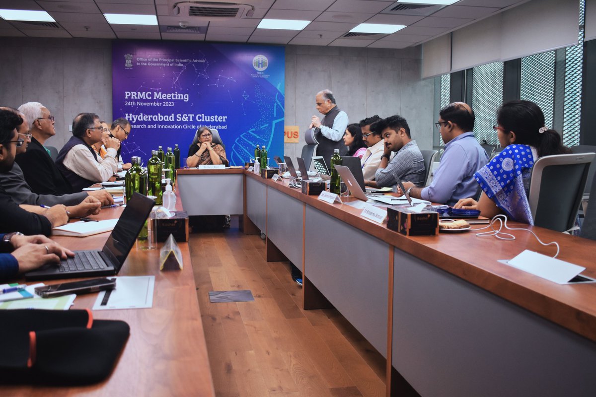 RICH_Hyd's tweet photo. Thank you @PrinSciAdvOff and PRMC members; @DrSwatiBasu, @DrArunBhardwaj, @DrKalpanaBalakrishnan, @DrDinakarKanjilal, @DrAnandNayak, and @ProfVRamgopalRao for their valuable inputs and feedback during our PRMC Meeting. (1/3) https://t.co/UvHTca4vZu