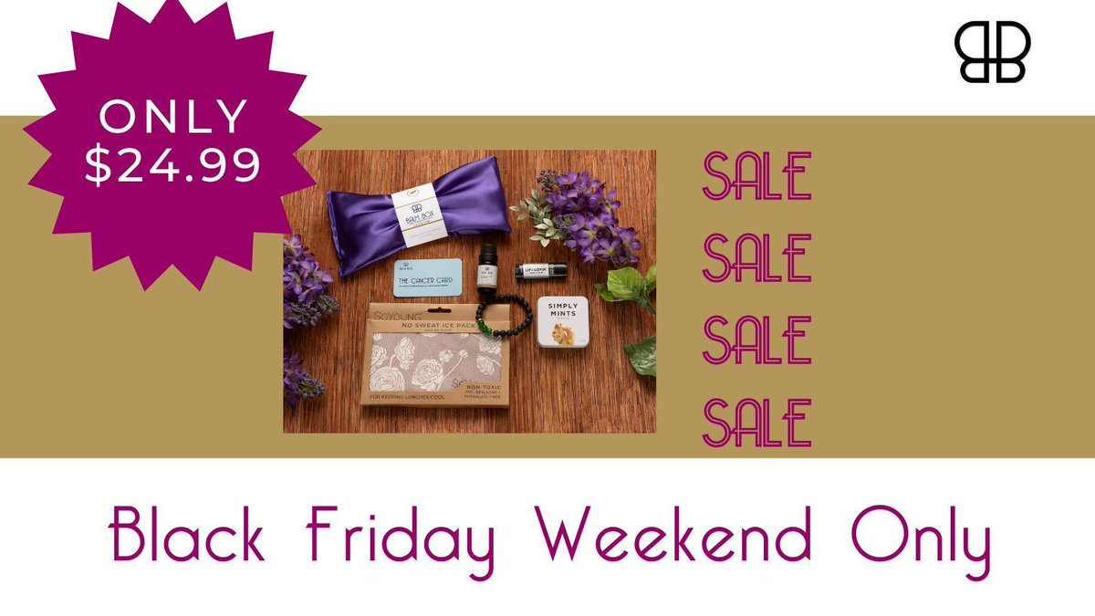 BoxBalm's tweet image. 🎗️  Get Your Cancer Care Essentials Care Package at HALF PRICE - USE CODE: FRIDAY50! 🎗️ 

Give comfort, support, &amp;amp; love with our Cancer Care Essentials, normally $49.99, now available for just $24.99 through Sunday night, 11/26! 

Shop now: buff.ly/3uacZHd