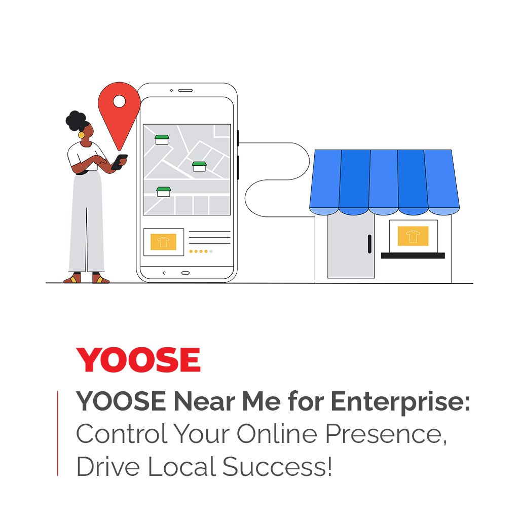 vbase_digital's tweet photo. Unleash the power of YOOSE Near Me for Enterprise! 

- Tailored solutions for businesses &amp; agencies managing 100+ locations. 
- Our game-changing hybrid listings management brings speed, flexibility.
- Dominate local search with rank tracking, review management.

 #YOOSE https://t.co/9WjI0bzgkO