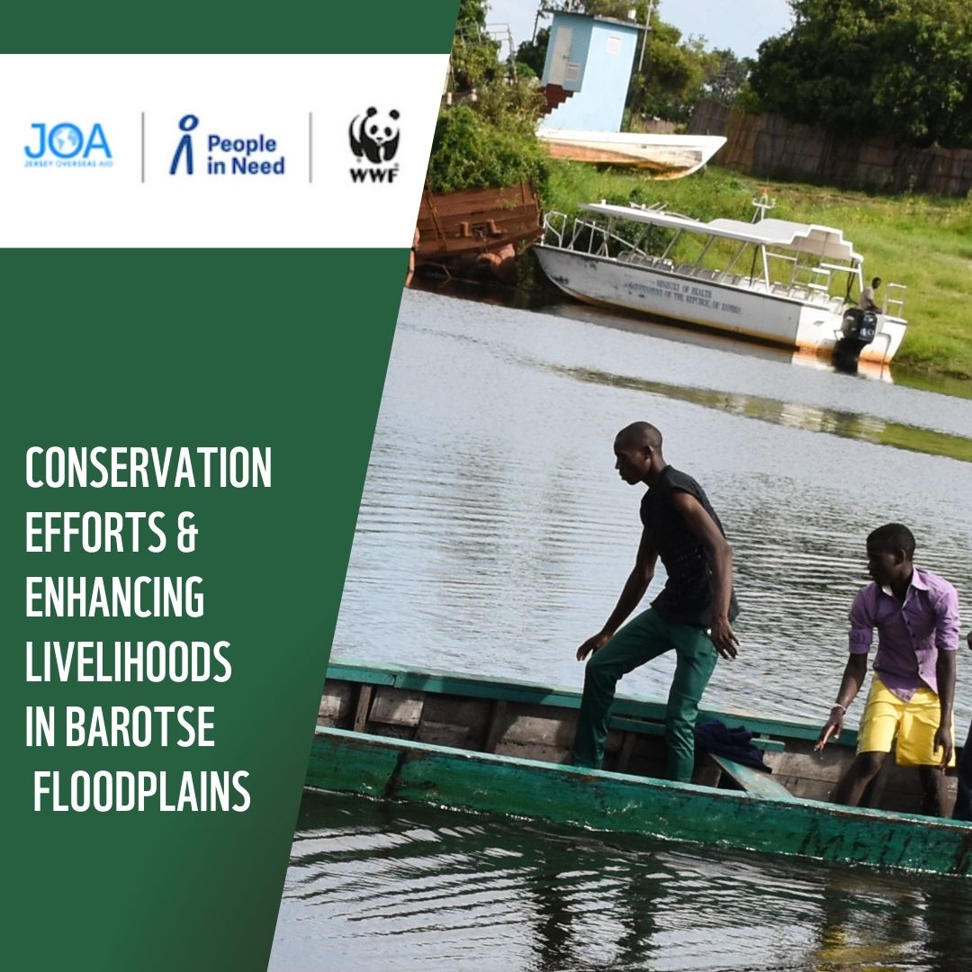 wwfzambia's tweet photo. With support from Jerseys Overseas Aid, WWF Zambia and People in Need Zambia are pleased to announce the launch of a new project called the Enhancing Livelihood Opportunities through Ecosystem Protection in Barotse Floodplain of Western Zambia. 
#WWFZambia 
#TogetherIsPossible https://t.co/p2pi5tYNyX