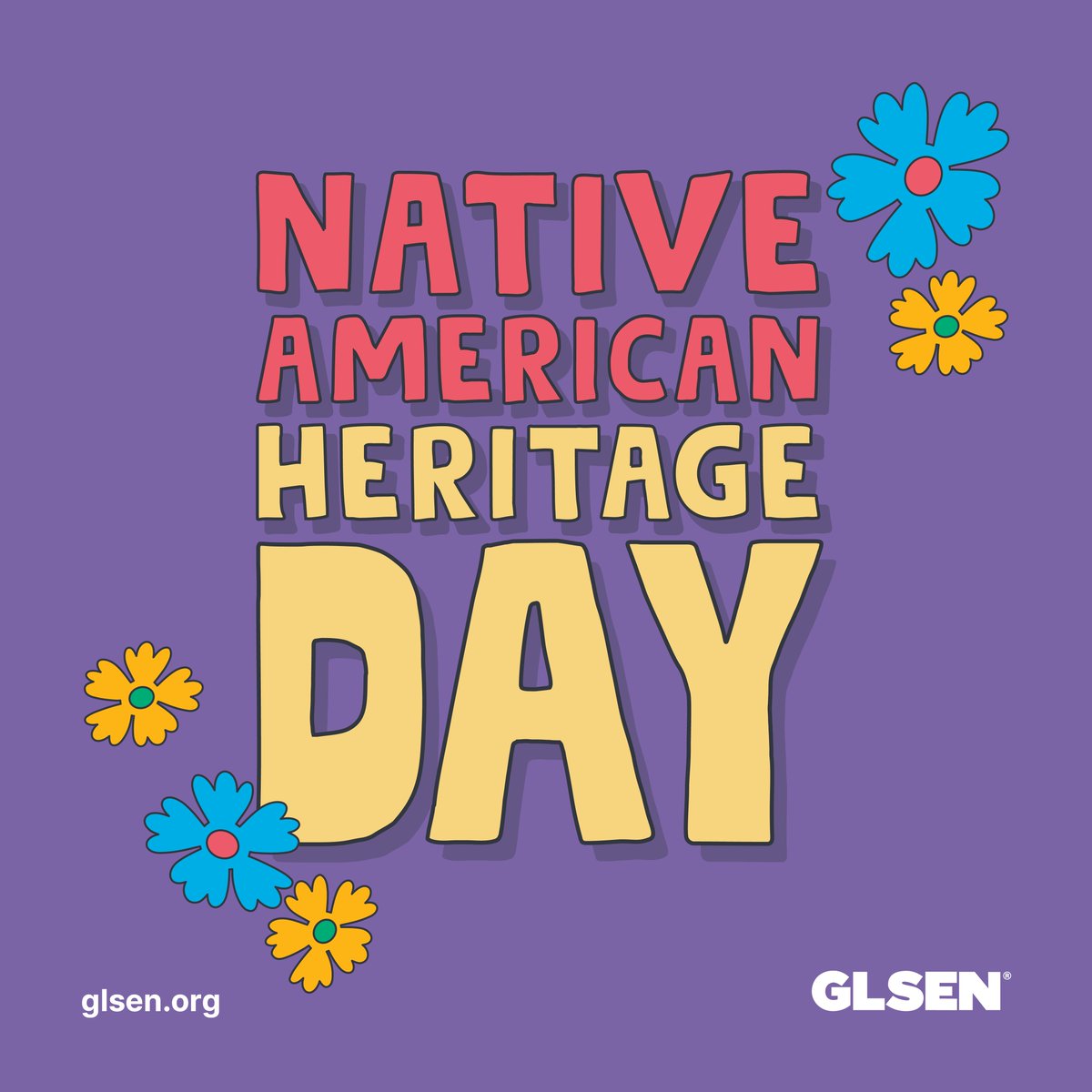 Today we celebrate Indigenous peoples past and present. ➡️ Visit glsen.us/3tVPWj5 to download a Native American Heritage Month Timeline. This timeline can help students better understand the historical context of LGBT/Two-Spirit Native American people in the U.S