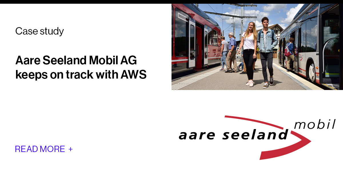 SoftwareOne's tweet photo. Why move to the @AWScloud? Find out why Aare Seeland mobil AG decided to migrate to #AWS and how we helped the Swiss #PublicTransport company continue to provide world-class travel:  https://t.co/SiZ9dX5PyZ

#HappyCustomer #AWSPartner #CloudMigration #innovation @SWO_DACH https://t.co/eNH3zkQJl2