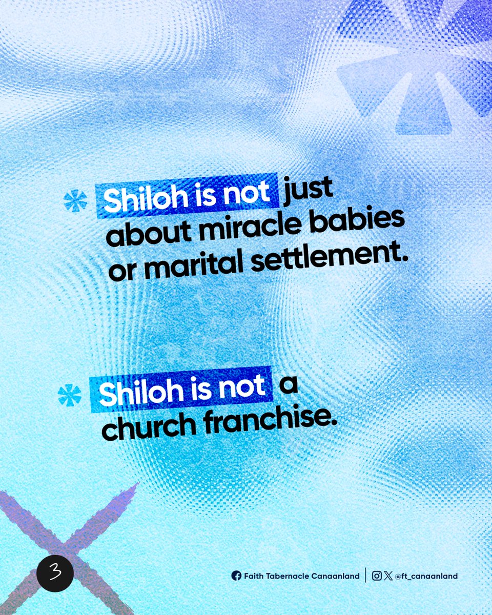 ft_canaanland's tweet photo. What Shiloh is not and what is Shiloh about? https://t.co/xhuKtfGb23