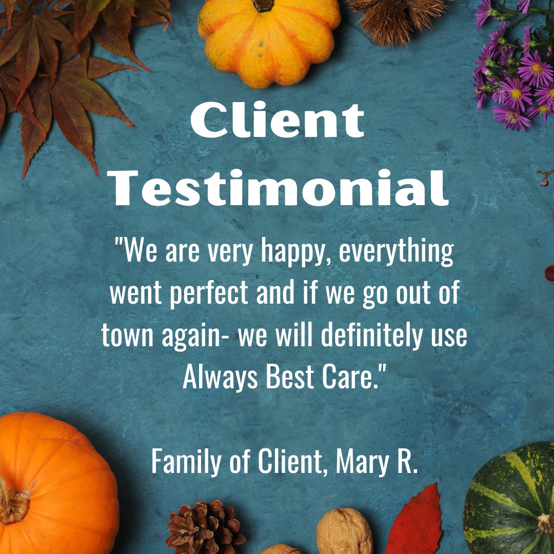 We are delighted to hear the kind words from this clients family who needed an extra helping hand while they were out of town. 🏚️ #ClientTestimonial #SeniorCare #Caregiver #HomeCare #Aging #Elderly #Caregiving #Shreveport #NWLA #ElderlyCare #AlwaysBestCare #Testimonial