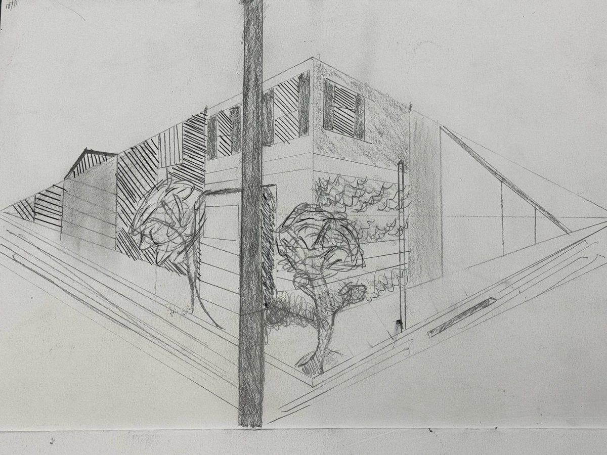 Year 9 two point perspective 💫