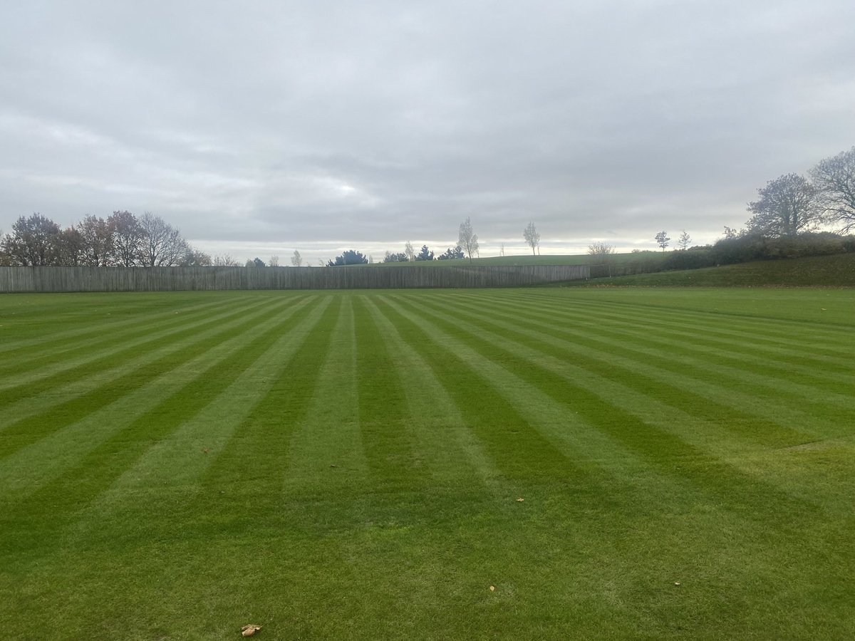 Brad_Francis1's tweet photo. Nice to get on the nursery square for the first time this winter with the @DennisMowers FT cylinder reel. Still wet on the top end so avoided that, but good to be cutting again. @TheAgeasBowl @hantscricket #turf #twitterturf #groundsman #mower #groundstaff #firstcut https://t.co/LKfQcmcdHQ