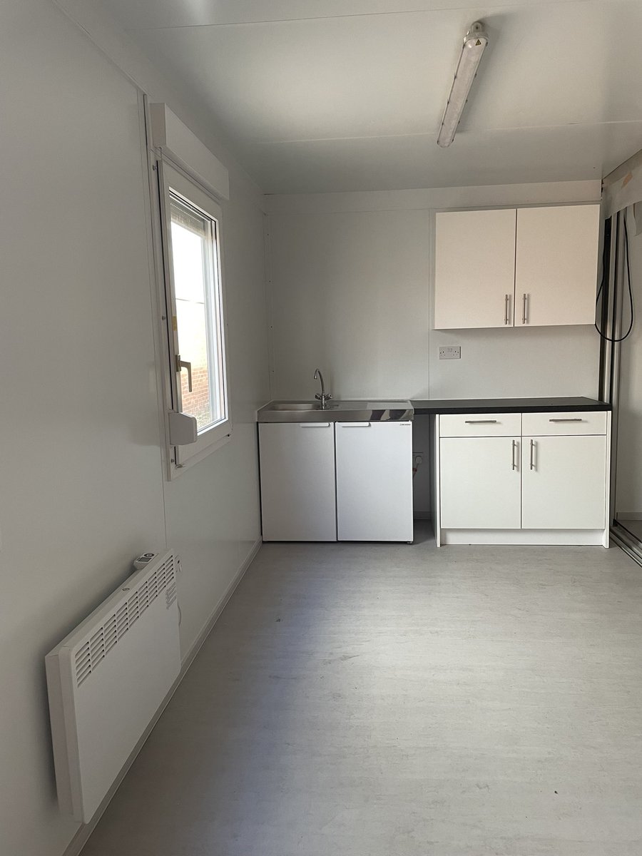 StamfordStorage's tweet photo. Latest canteen and locker room project is nearing completion. Need additional space? We have both new and used units available #containex #cabin #portablebuilding https://t.co/00exPMdSN8