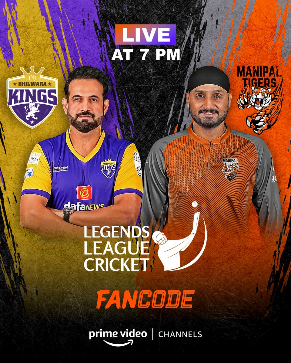 It's cricket o'clock! 🕰️

Bhilwara Kings take on Manipal Tigers at 7 pm on FanCode, watch on #PrimeVideoChannels