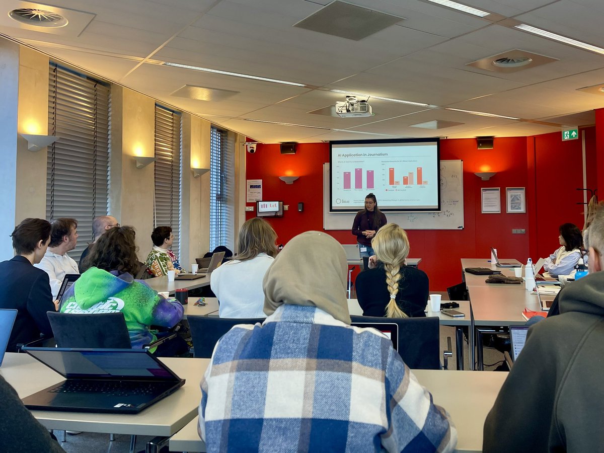 AI, Media & Democracy | @aim4dem@akademienl.social (@aimediadem_lab) on Twitter photo This afternoon we are excited to be exchanging introductions & insights with fellow interdisciplinary lab <a href="/cultural_ai/">Cultural AI Lab</a> at our mutual (co)founding institution <a href="/CWInl/">CWI</a>! <a href="/SophieMorosoli/">Sophie Morosoli</a> kicks off the presentations with the results from our survey on individuals' attitudes towards Al. This afternoon we are excited to be exchanging introductions & insights with fellow interdisciplinary lab <a href="/cultural_ai/">Cultural AI Lab</a> at our mutual (co)founding institution <a href="/CWInl/">CWI</a>! <a href="/SophieMorosoli/">Sophie Morosoli</a> kicks off the presentations with the results from our survey on individuals' attitudes towards Al.