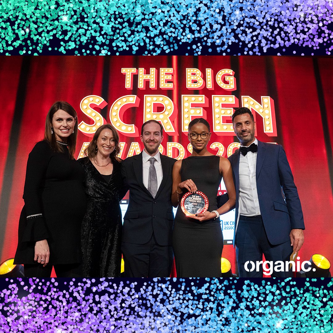 What an amazing night at the @BigScreenAwards!🥳 We are so proud to have won the awards for Team of the Year and Diversity & Inclusion Initiative for Origins. Huge well done to the whole Organic team, and to our Origins cohort. Thank you to @screendaily for a great night 🎬