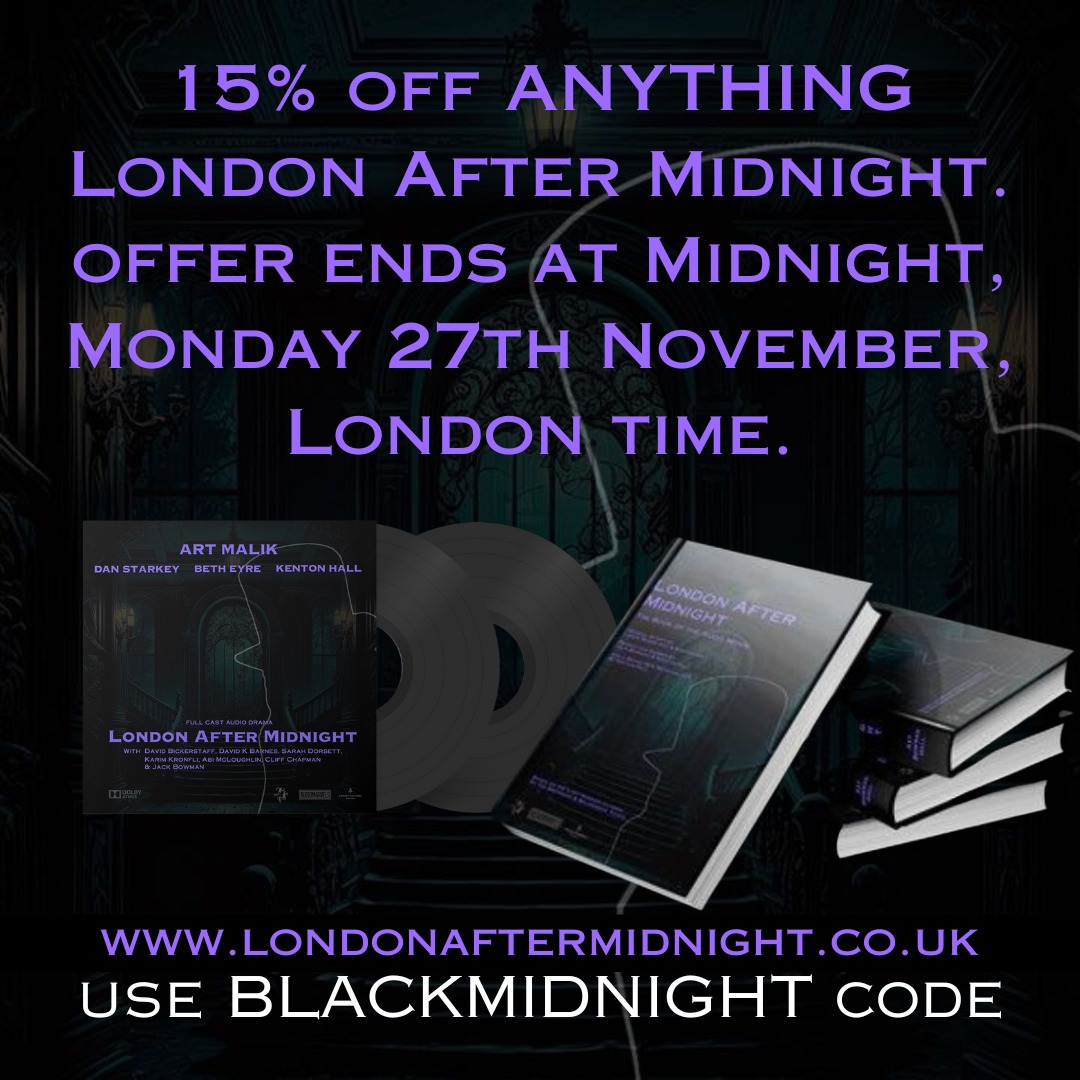 Roll up - come get 15% off all things London After Midnight between now and Midnight Monday, London time.