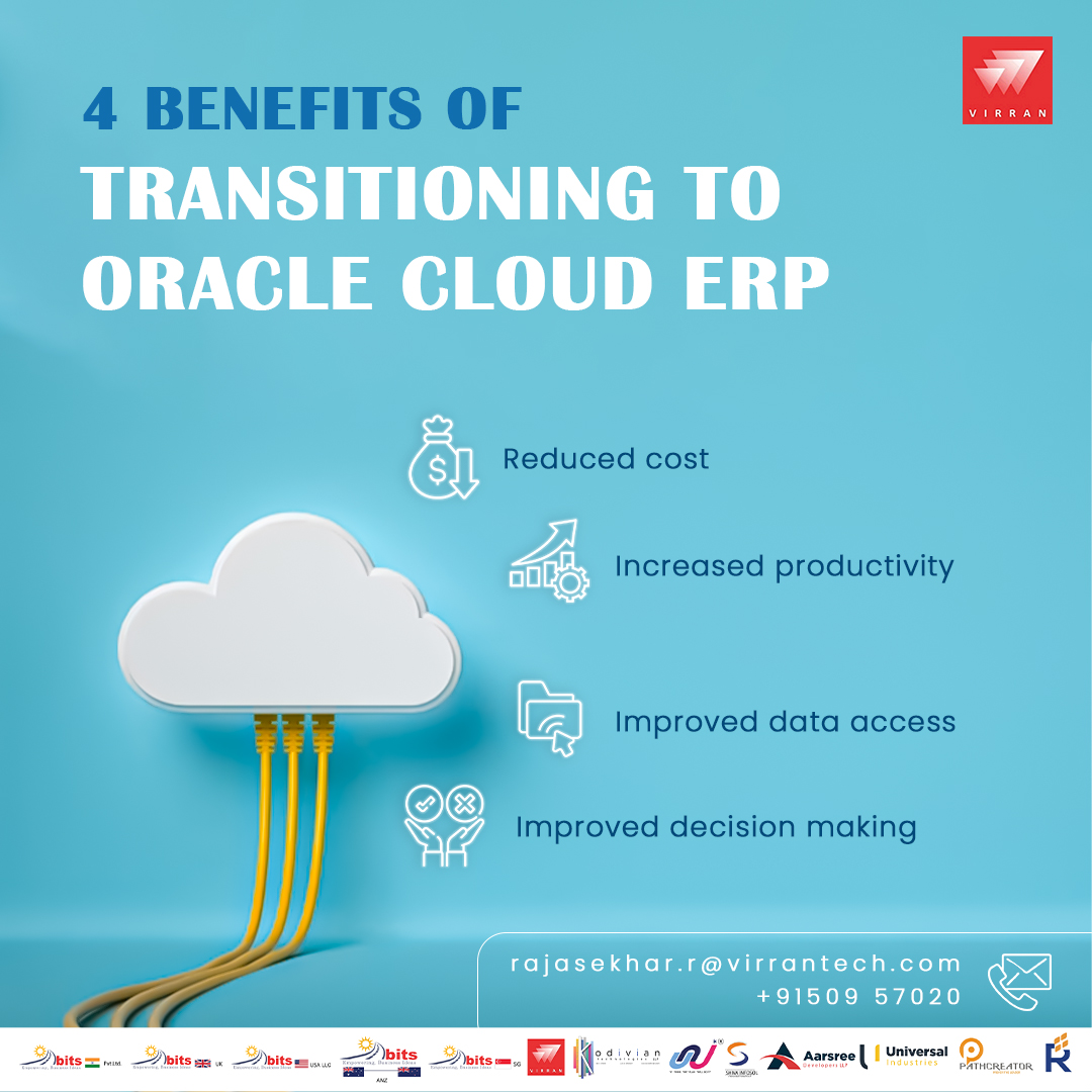 TechVirran's tweet photo. The 4 Benefits of Transitioning to Oracle Cloud ERP...
#oracle #oraclecloud #oracleerp #oracleerpcloud #decisionmaking #productivity #dataaccess #costreduction #virran #ssgroup #ssgroupofcompanies https://t.co/r5zLbxBQo2
