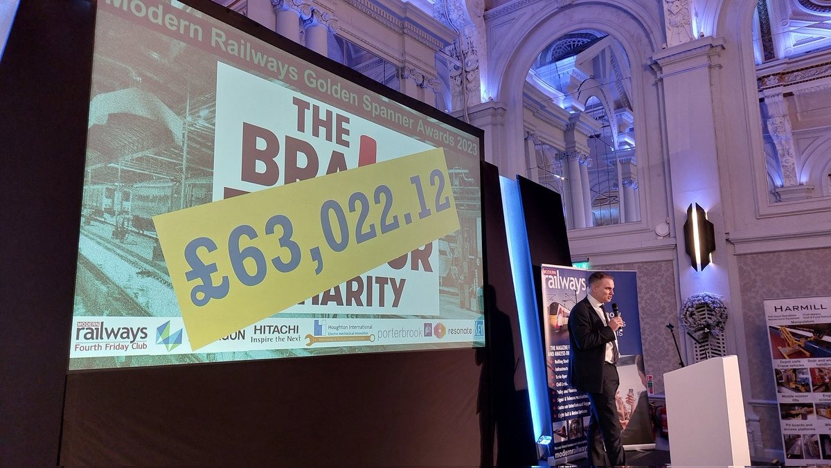 As we start our #goldenspanners lunch, @TomJoynerXC has announced that the @CrossCountryUK #XCHSTfarewell tour has raised more than £63,000 for @BrainTumourOrg