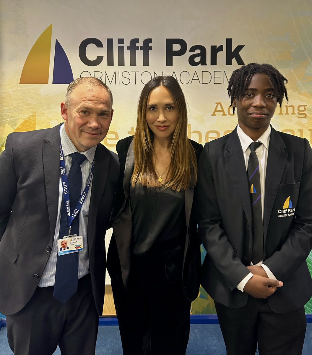 Awards evening at my old school @CliffParkOA. I’m a personal mentor there after @uniofeastanglia started their ‘outpost’ work in the area. It was amazing to see my mentee, Jadon, perform brilliantly last night. Thank you to Head Harry French and all at Cliff Park for having me.