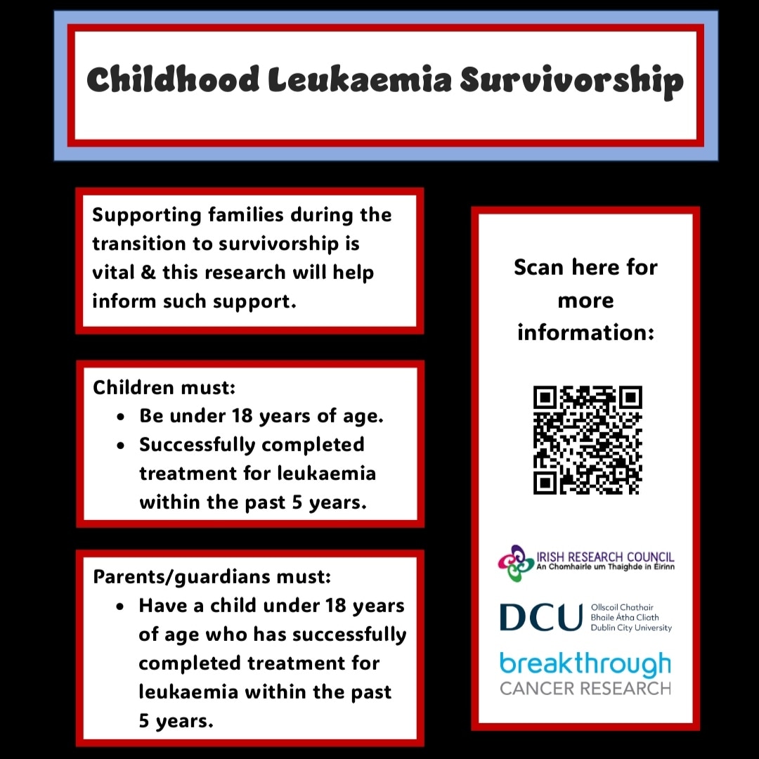 📣 Have you had or are you the parent/guardian of a child aged under 18 who has successfully completed treatment for any type of leukaemia within the past 5 years? 👉 If so we would love to hear your experiences! ☝️Click the link in bio to access the questionnaire.