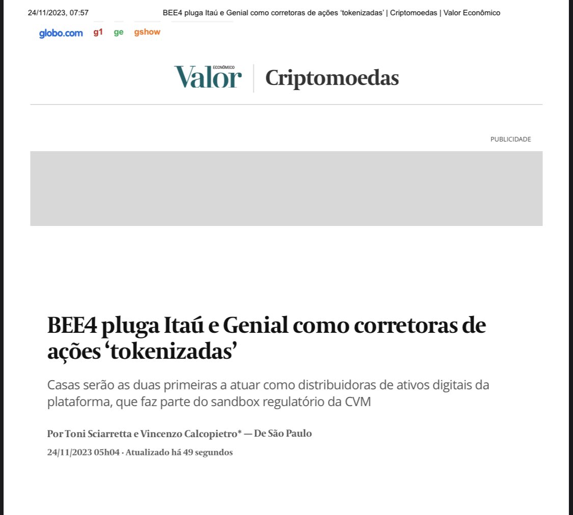 hugovaluation's tweet photo. Essa notícia é bem importante para o mercado de capitais brasileiro!! Uma oportunidade ímpar de crescimento a ser destravada. Parabéns ao time da #bee4 por essa conquista! Para o investidor é oportunidade de investir em empresas em estágio e ciclo de crescimento. Hoje são 4 empresas listadas, inclusive cobrimos 1 delas lá no HUB do valuation #muuu4
