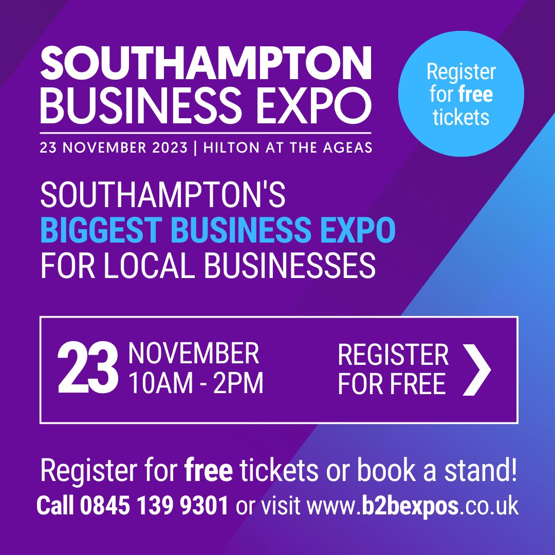 We have some great free #seminars and #workshops planned for the Southampton Business Expo 🎤 Check out our 2023 keynote speakers and seminar timetables here: b2bexpos.co.uk/event/southamp… #Networking #Keynote