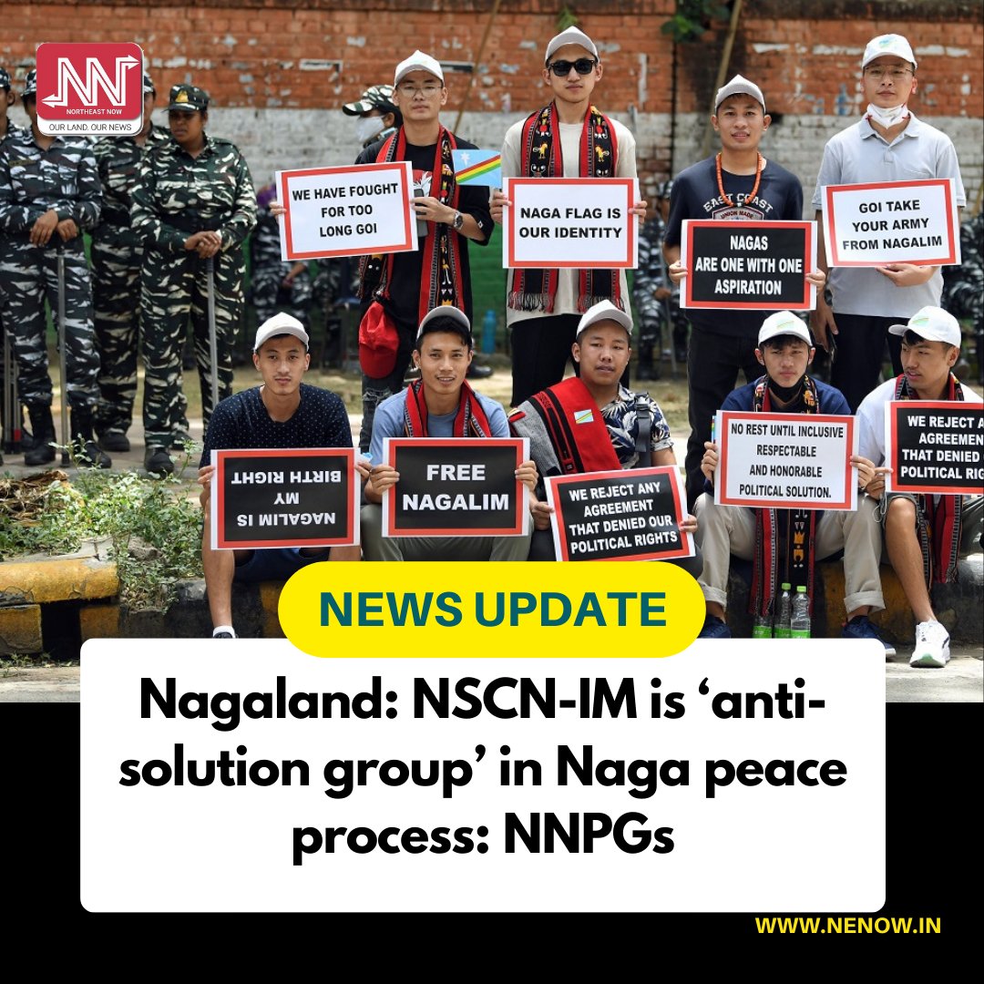 NENowNews's tweet photo. The NNPGs said that the demands of the NSCN-IM of a separate Naga flag and a constitution were not part of the original talks that began decades ago.
#Nagaland #NagaPeaceProcess #NSCN #NNPGs https://t.co/xwfvmXIAfn