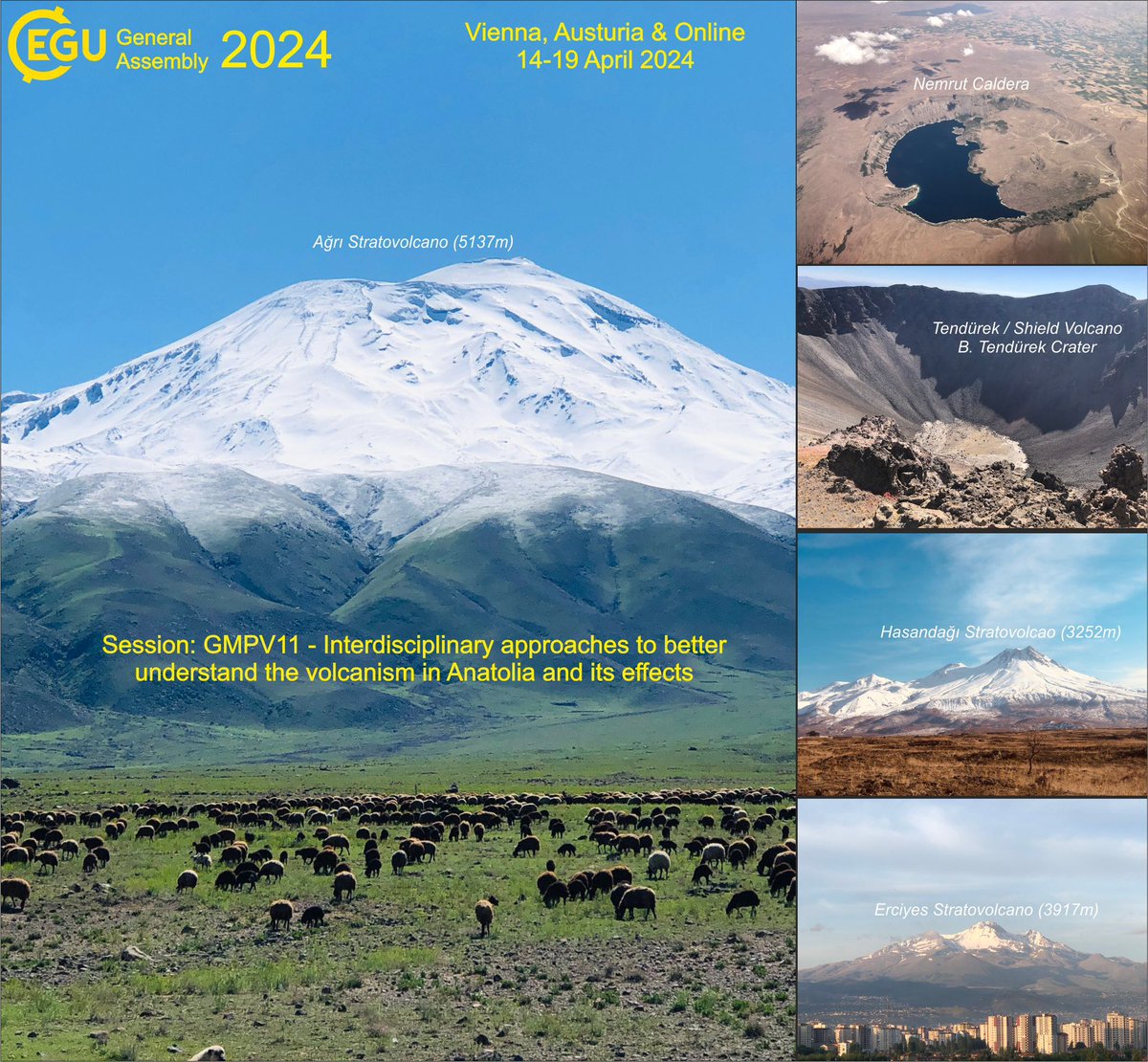 Are you working on Anatolian volcanism? Then send an abstract to GMPV11.1 - session of the next EGU 2024. meetingorganizer.copernicus.org/EGU24/session/…. Do it before 1st December 2023 if you want to get travel support. egu24.eu/guidelines/sup…
