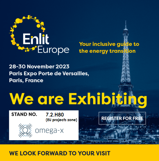 Next week <a href="/Omega_X_EU/">Omega-X</a> will be at the #EU Projects Zone during <a href="/Enlit_Europe/">Enlit Europe</a> 🇫🇷

See you there!  #dataspaces #EnergyTransition #EnergyEfficiency