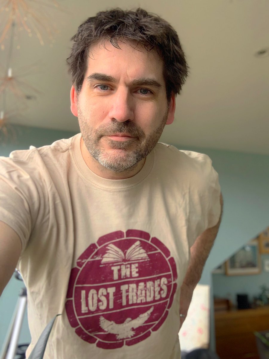 Rocking my <a href="/thelosttrades/">The Lost Trades</a> shirt for the best live band I’ve seen this year.
Their <a href="/ThornsettRoad/">LiveAtThornsettRoad</a> show in March was sensational!

<a href="/BBC6Music/">BBC Radio 6 Music</a> #TShirtDay #TShirtDay2023