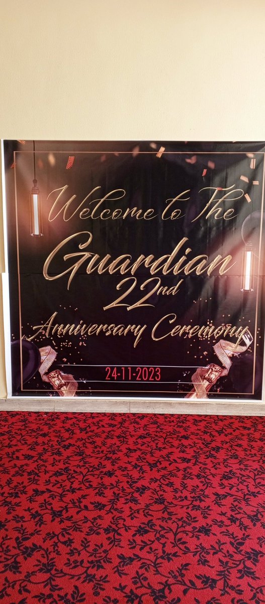 guardian_post's tweet photo. The stage is being set for glamorous 22nd anniversary celebration of The Guardian Post
Time 6pm
#TheGuardianPost22 #TheGuardianPost
#Anniversary #DjeugaPalace https://t.co/xnurLImSGh