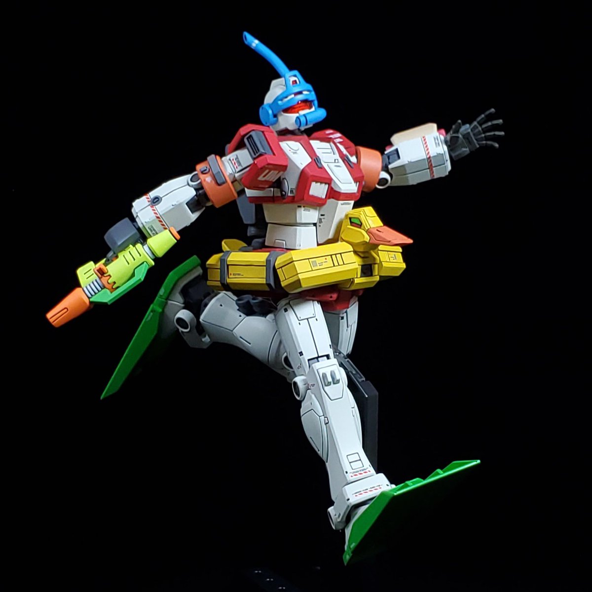 GundamBro's tweet photo. RGM-69 AQUA GM POOL SAFETY CUSTOM

By @dumbpla 

#Gundam #Gunpla https://t.co/8VxVNVt8DY