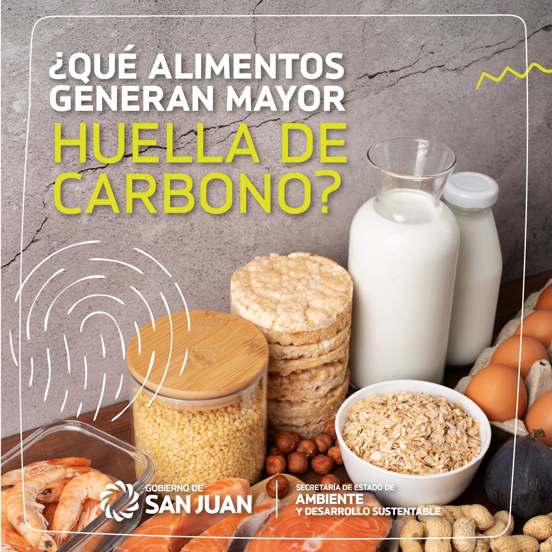 secambientesj's tweet photo. 👣🌎 ¿Sabías que hay alimentos que generan un gran impacto en el ambiente?

🥩🥚 Hoy te contamos cuáles son y cómo disminuir la huella de carbono que generamos con los alimentos que consumimos en nuestra vida diaria. https://t.co/7u0XAxsSjh