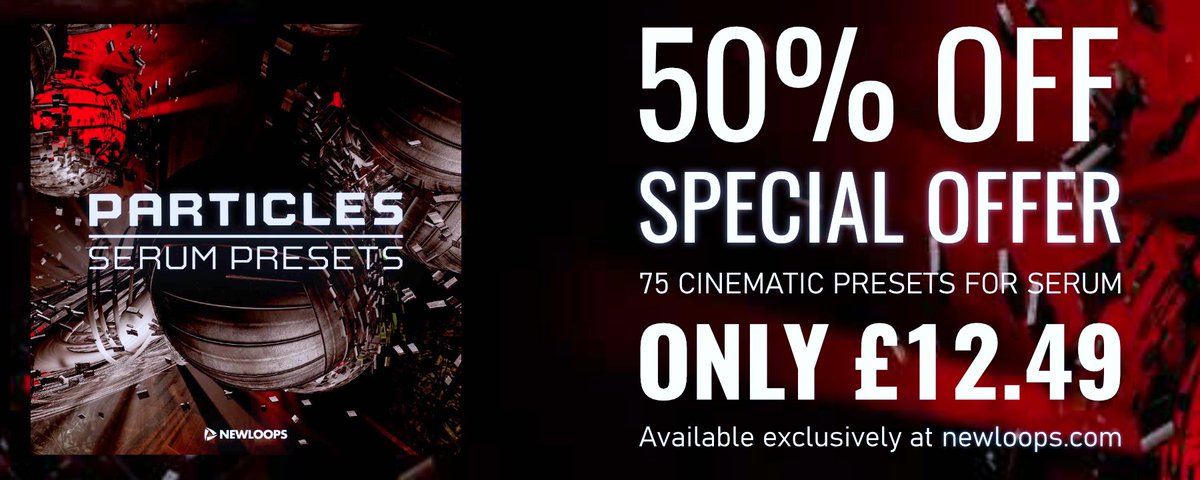 New_Loops_Audio's tweet photo. 50% OFF Serum Presets - https://t.co/qAzFuSpNLs
#serum #serumpresets #newloops #presets #sounddesign #Producer https://t.co/yDL3bXrtVa